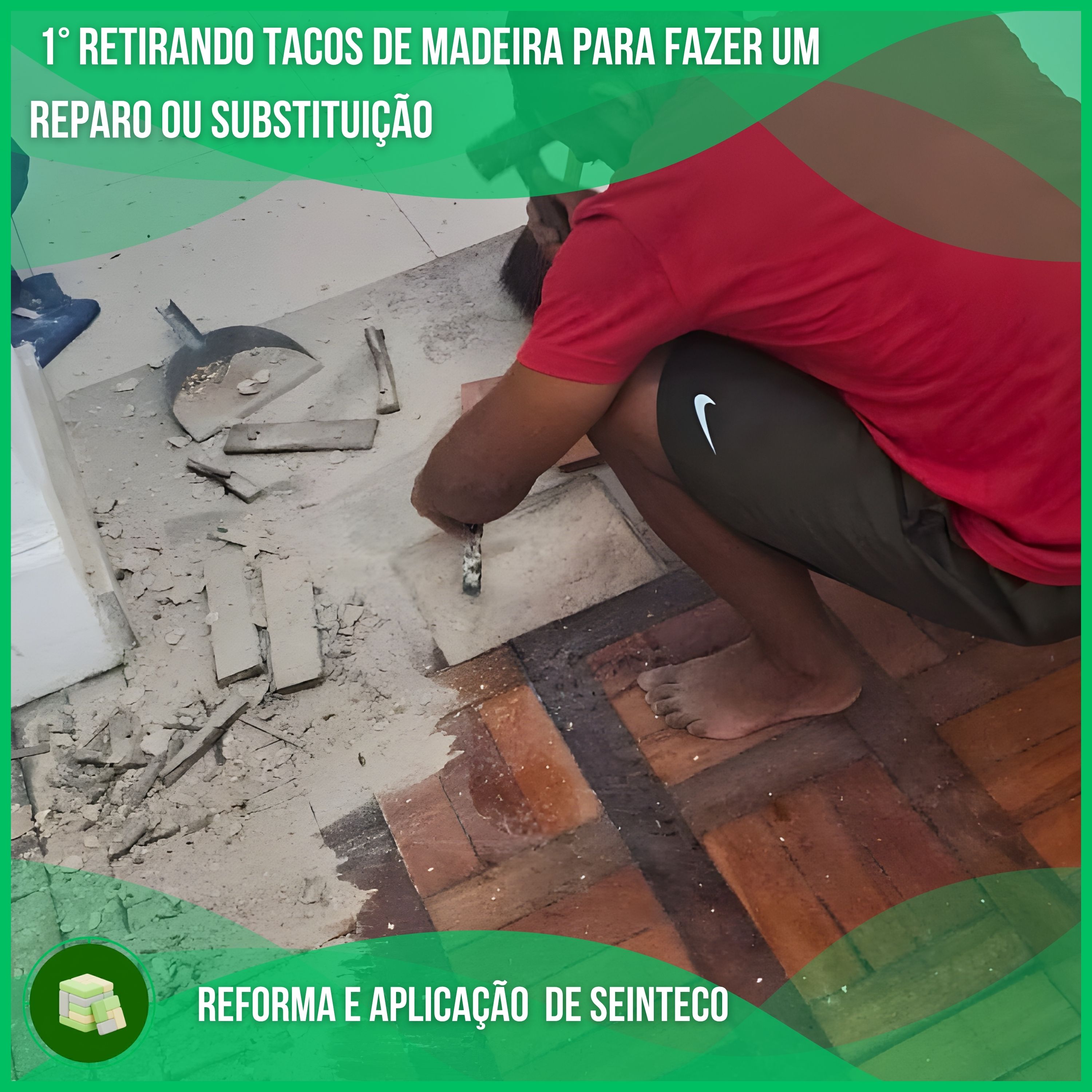 Piso de Taco reformado com Sinteco - Foto 2