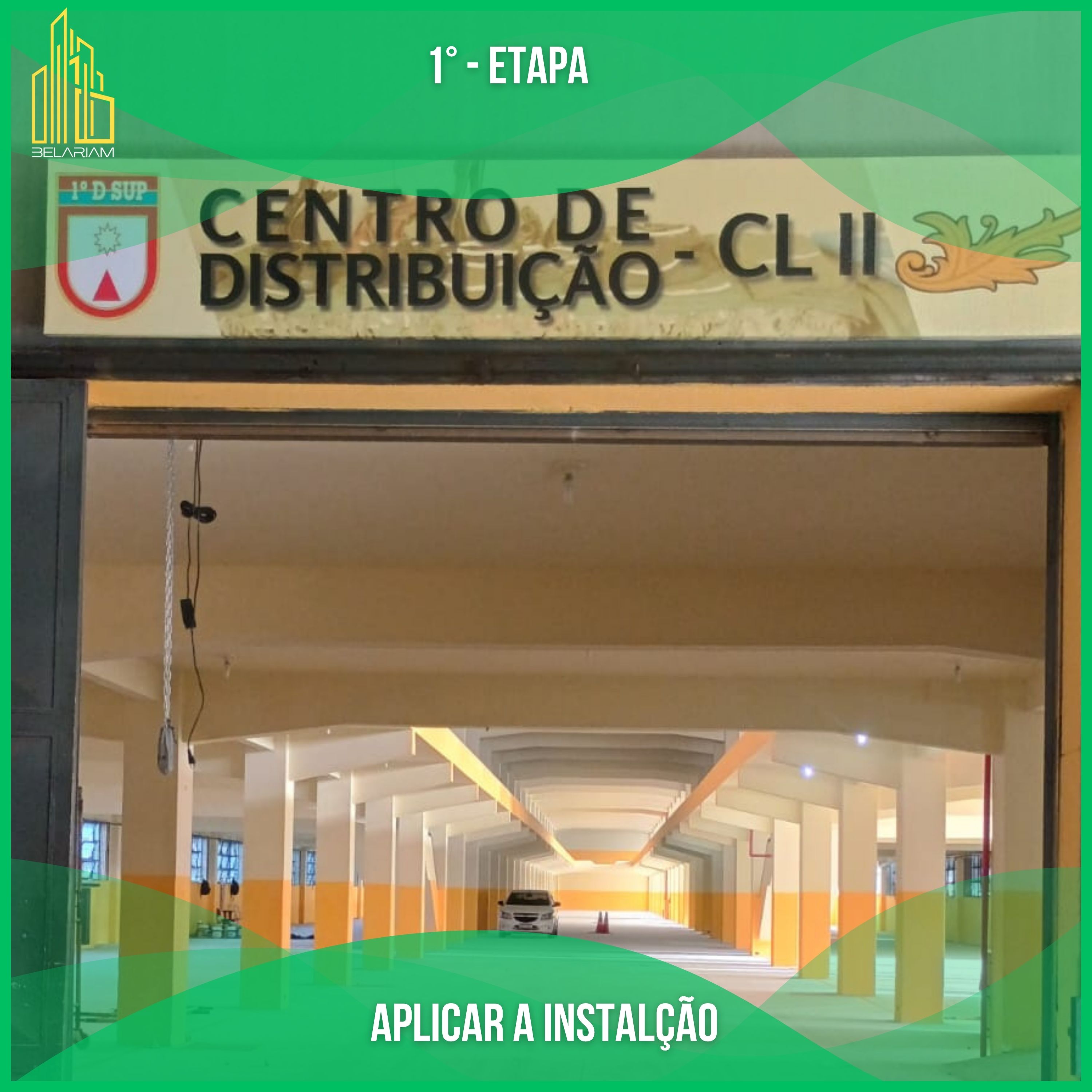 Porta automática instalada - Vista 2