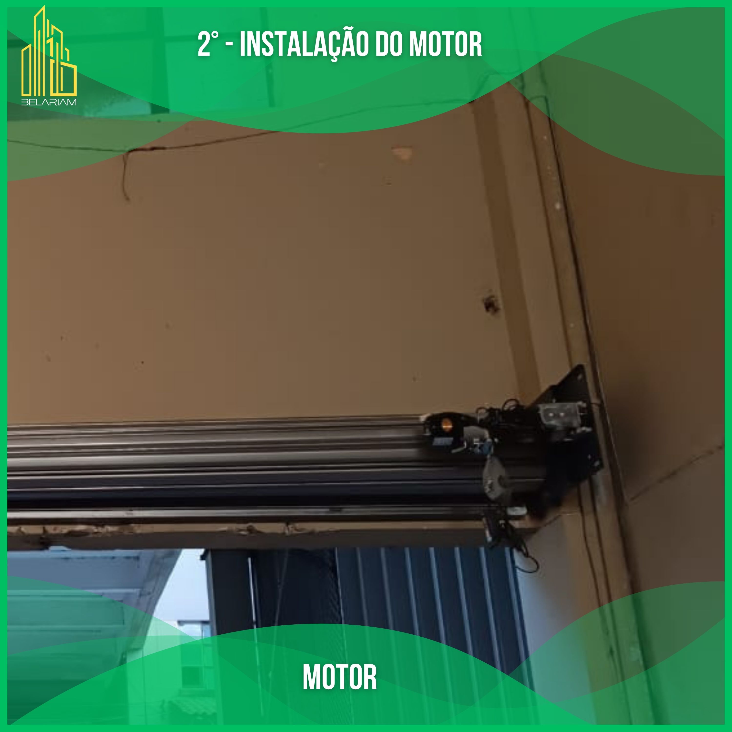 Porta automática instalada - Vista 3