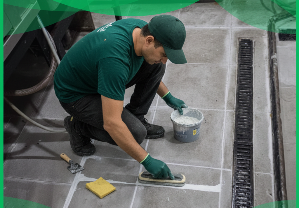 Piso Antiderrapante e Rejunte Epoxi